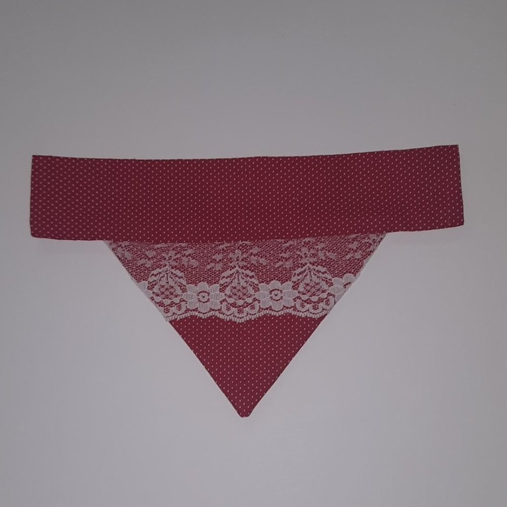Fancy Pet Scarf Dog Bandana Pet Polka dot Lace